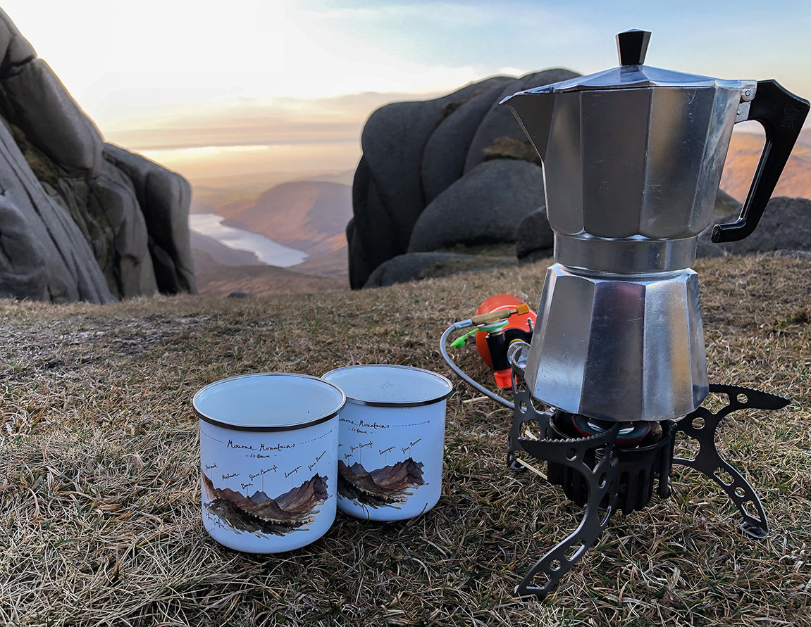 Mourne Mountains Illustrated Enamel Mug