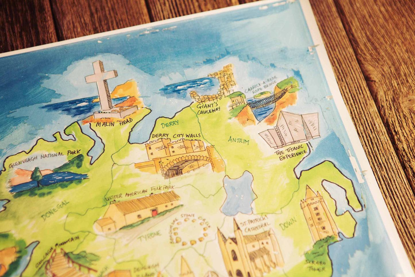 Scratchable Map Ireland