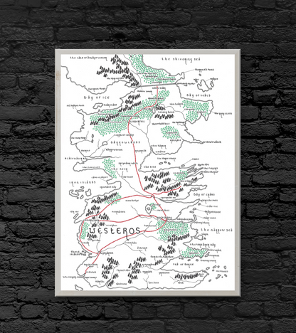 Westeros Map (Tolkien Style)