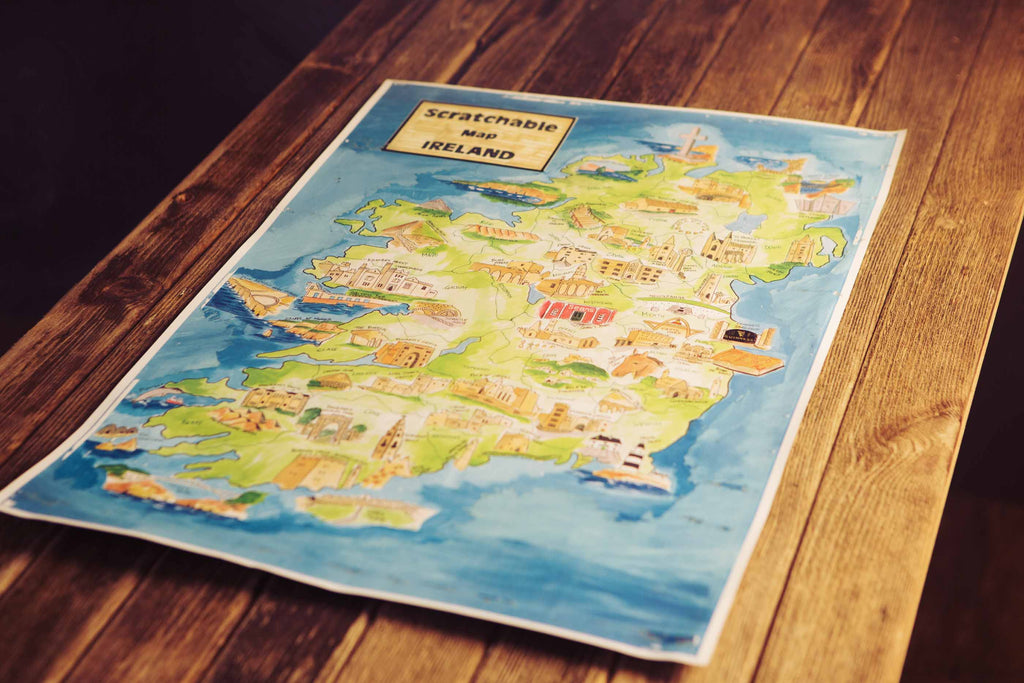 Scratchable Map Ireland