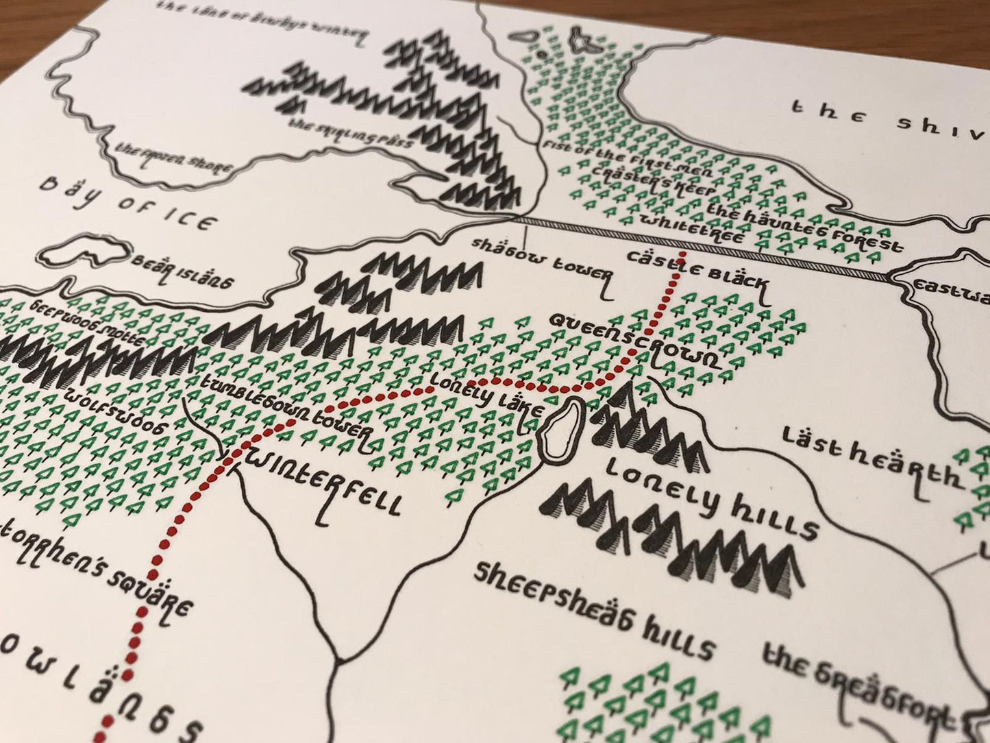 Westeros Map (Tolkien Style)
